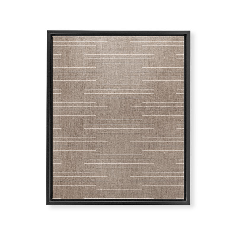 Minimalist, Boho, Line Art in Stone Beige Framed Canvas Print Gallery Image 8