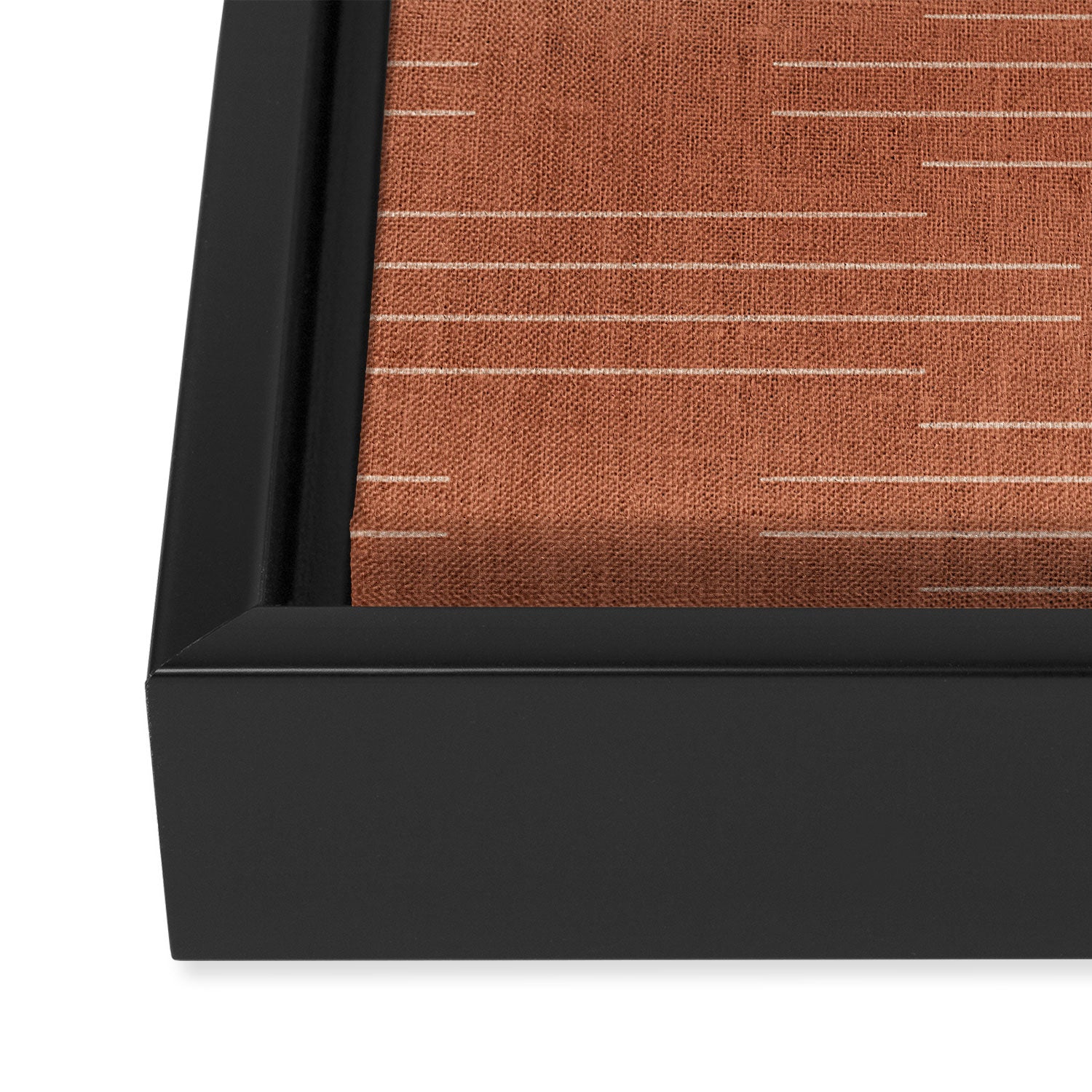 Minimalist, Boho, Line Art in Terracotta Framed Canvas Print Gallery Image 3
