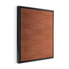Minimalist, Boho, Line Art in Terracotta Framed Canvas Print Gallery Image 2