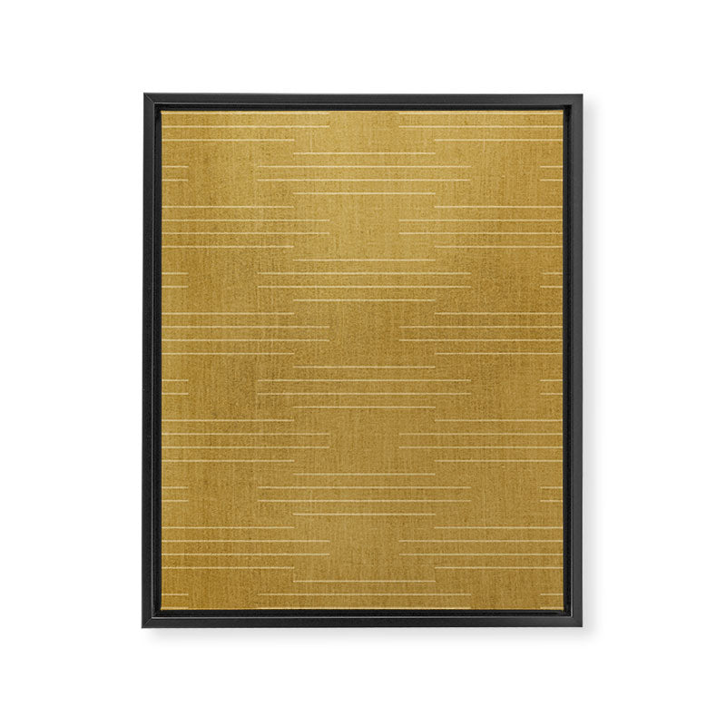Minimalist, Boho, Line Art in Yellow Framed Canvas Print Gallery Image 8
