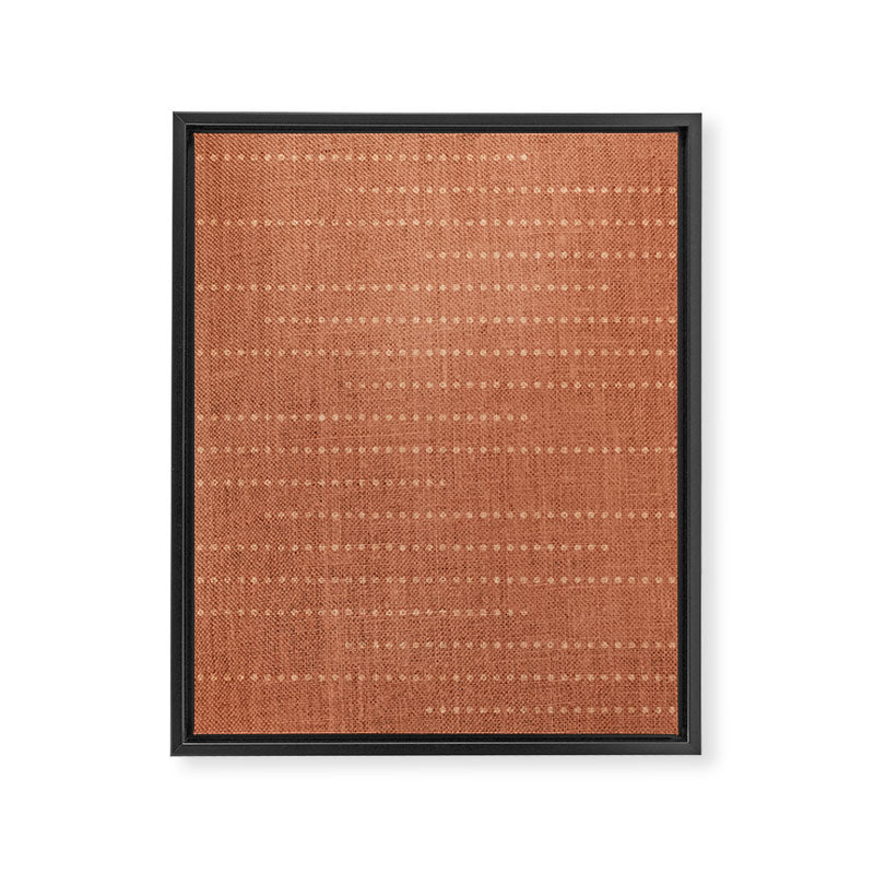 Minimalist Earthy Boho Chic Terracotta Framed Canvas Print Gallery Image 8