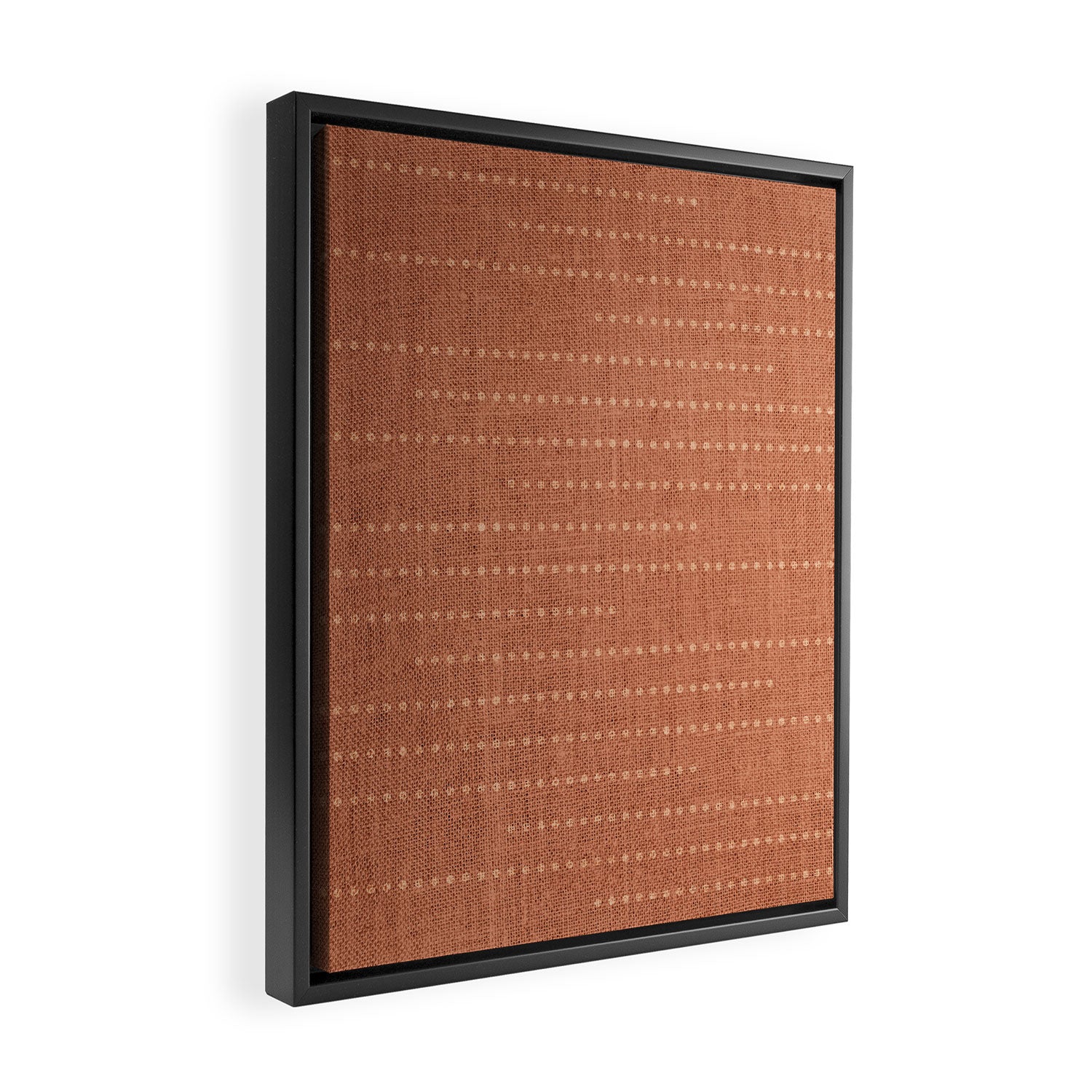 Minimalist Earthy Boho Chic Terracotta Framed Canvas Print Gallery Image 2