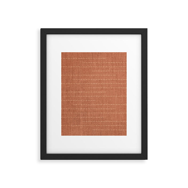 Minimalist Earthy Boho Chic Terracotta Framed Art Print Gallery Image 6