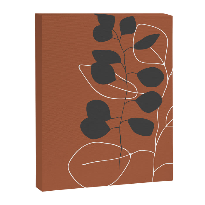 Minimalist Leaf Floral Canvas Print Gallery Image 1