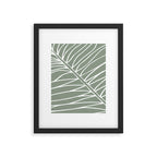 Minimalist, Tropical Leaf, Green, Boho Wall Art Framed Art Print Gallery Image 4
