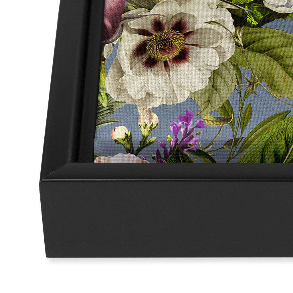 Modena Vintage Florals Framed Canvas Print Gallery Image 3