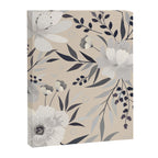 Modern, Boho, Floral Prints, Beige, Gray and White Canvas Print Gallery Image 8