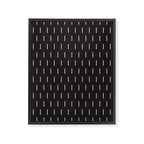 Modern Boho Minimal Pattern, Black and White Framed Canvas Print Gallery Image 8