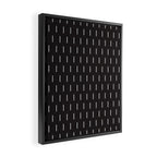 Modern Boho Minimal Pattern, Black and White Framed Canvas Print Gallery Image 2