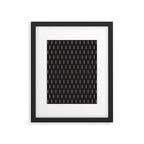 Modern Boho Minimal Pattern, Black and White Framed Art Print Gallery Image 6