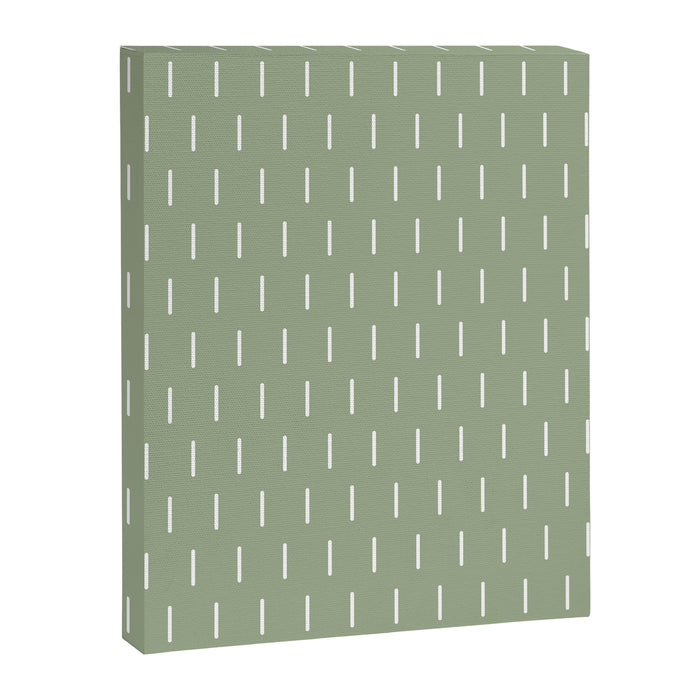 Modern Boho Minimal Pattern, Sage Green and White Canvas Print Gallery Image 1
