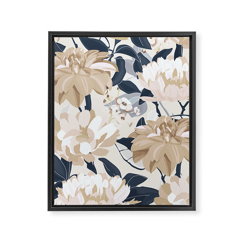 Modern Floral Framed Canvas Print Gallery Image 8