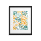 Modern, Floral Prints, Green and Yellow Framed Art Print Gallery Image 6