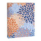 Modern, Floral Prints, Orange and Blue Canvas Print Gallery Image 8