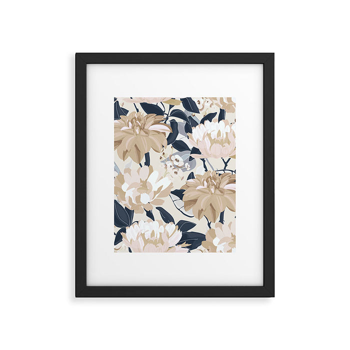Modern Floral Framed Art Print Gallery Image 1