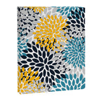 Modern Teal, Yellow and Blue Canvas Print Gallery Image 8