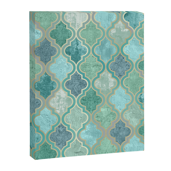 Moroccan Teal Green Canvas Print Gallery Image 1