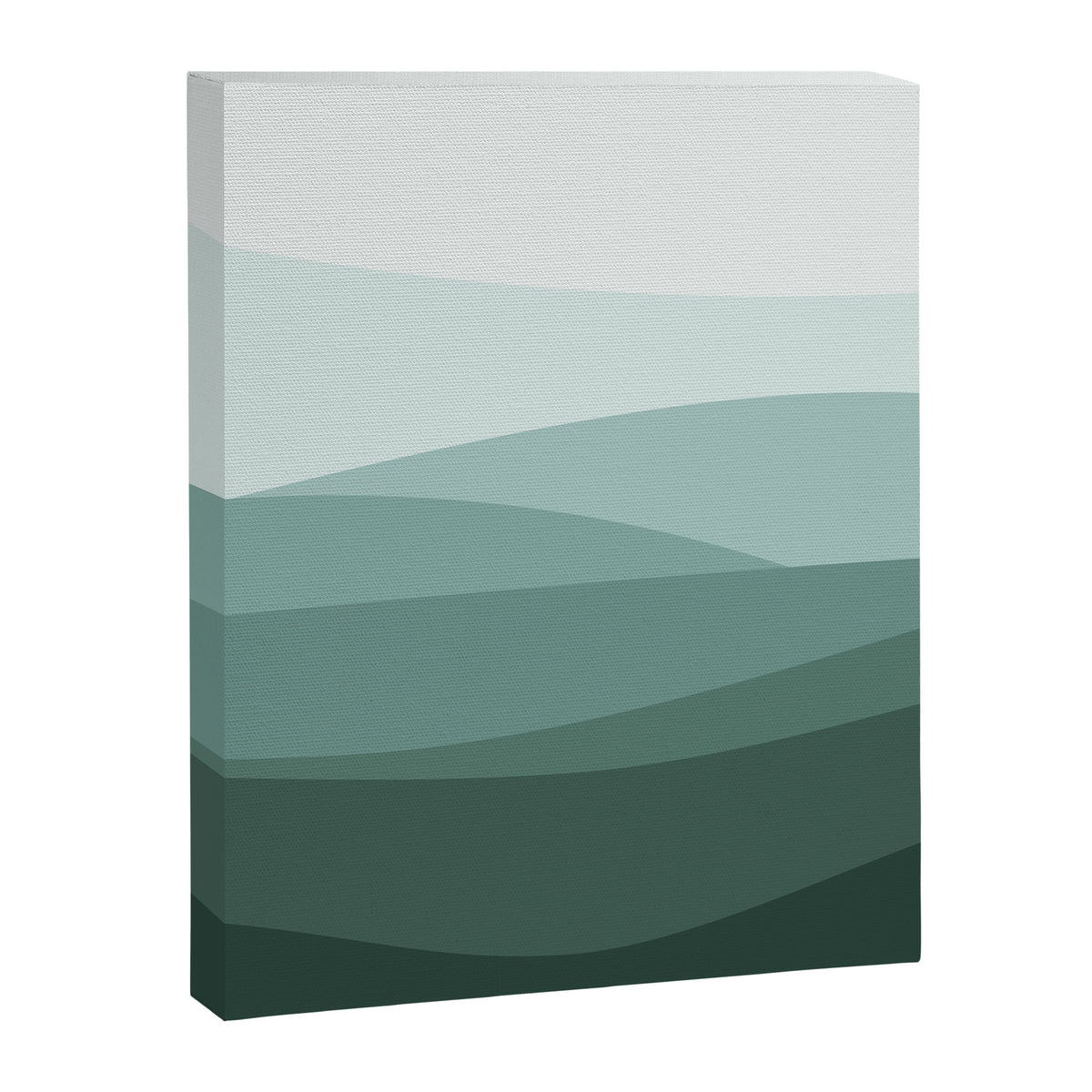 Mountain, Landscape, Green, Ombre Paintings Canvas Print Gallery Image 8