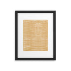 Mustard Yellow Striped Abstract Pattern Framed Art Print Gallery Image 6