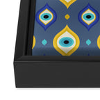 Mystic Evil Eyes Pattern Framed Canvas Print Gallery Image 3