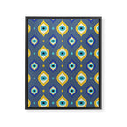 Mystic Evil Eyes Pattern Framed Canvas Print Gallery Image 8