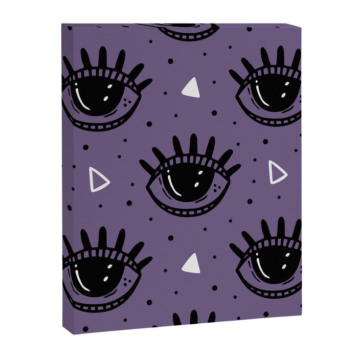 Mystic Eyes, Halloween, Purple Canvas Print Gallery Image 1