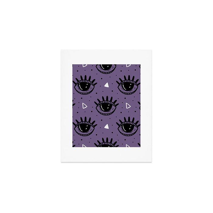Mystic Eyes, Halloween, Purple Art Print Gallery Image 1