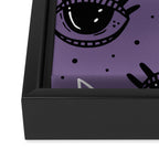 Mystic Eyes, Halloween, Purple Framed Canvas Print Gallery Image 3