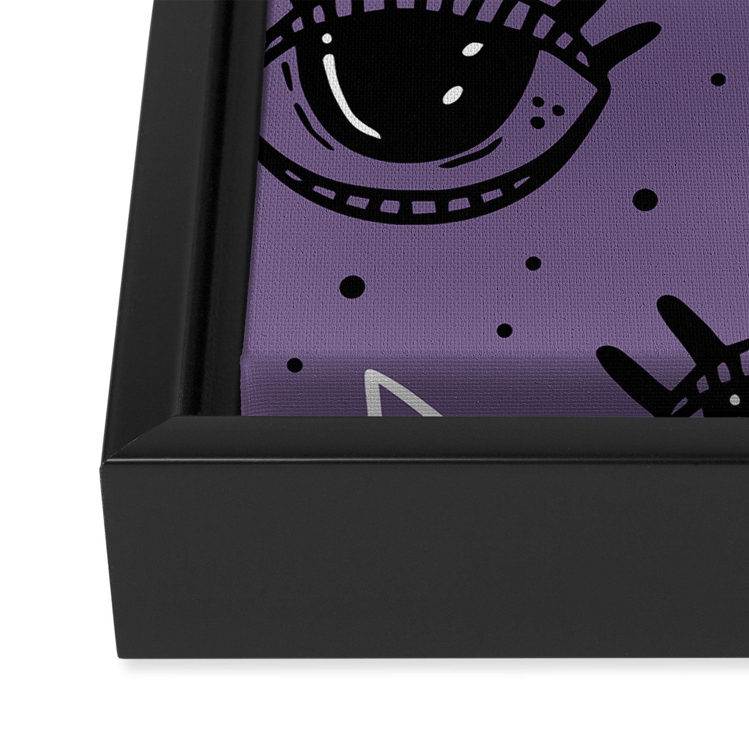 Mystic Eyes, Halloween, Purple Framed Canvas Print Gallery Image 3