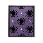 Mystic Eyes, Halloween, Purple Framed Canvas Print Gallery Image 8