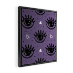 Mystic Eyes, Halloween, Purple Framed Canvas Print Gallery Image 2