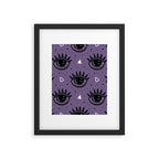 Mystic Eyes, Halloween, Purple Framed Art Print Gallery Image 6