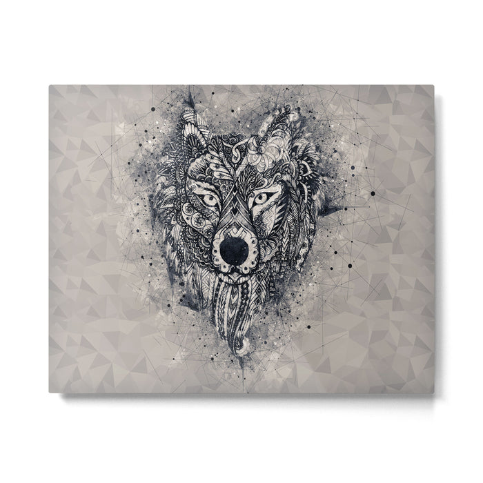 Native American Wolf Metal Print Gallery Image 1