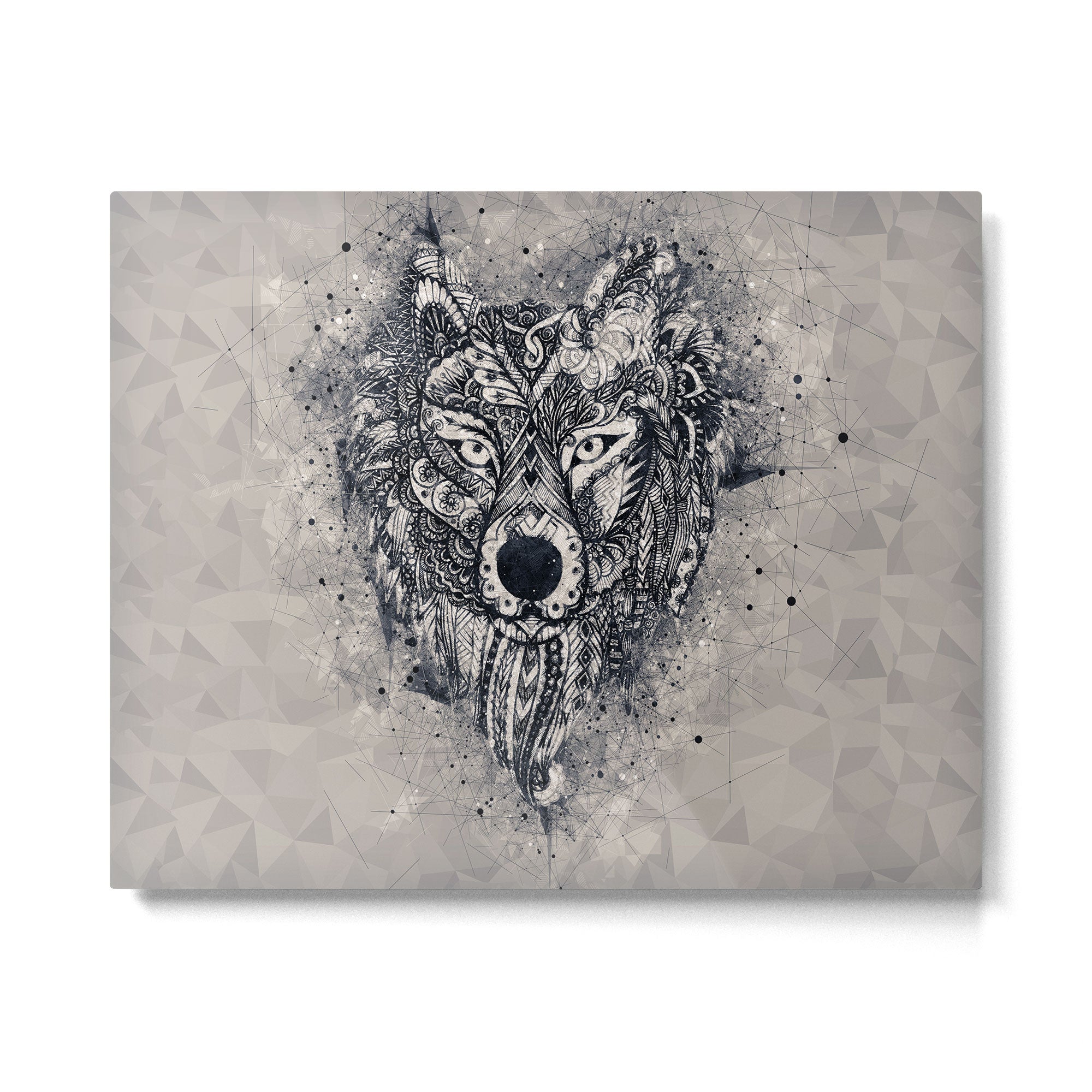 Native American Wolf Metal Print Gallery Image 4