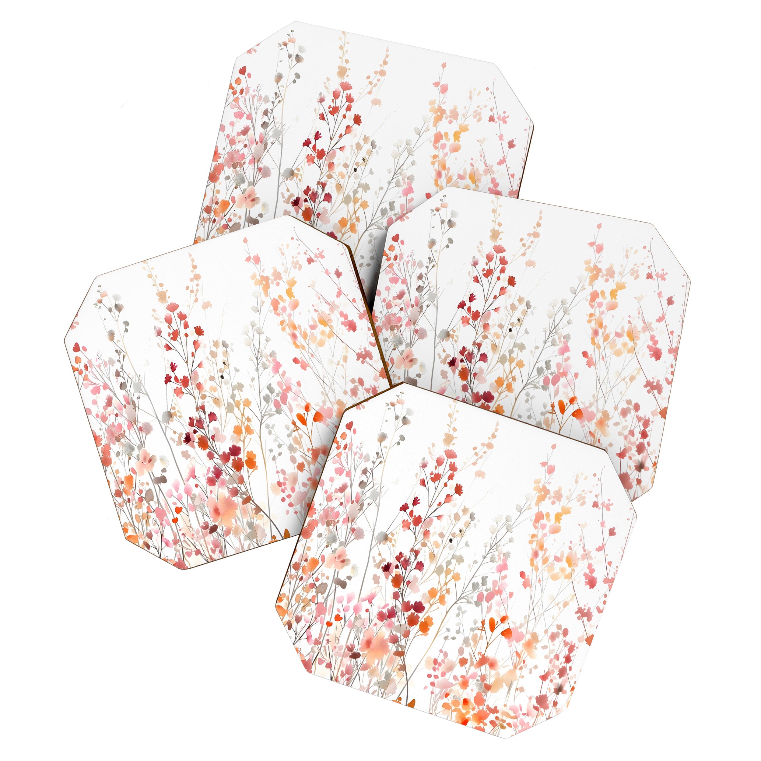 Natureâs Floral Meadowscape Coaster Gallery Image 1