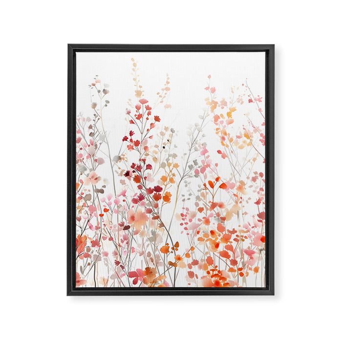 Natureâs Floral Meadowscape Framed Canvas Print Gallery Image 1