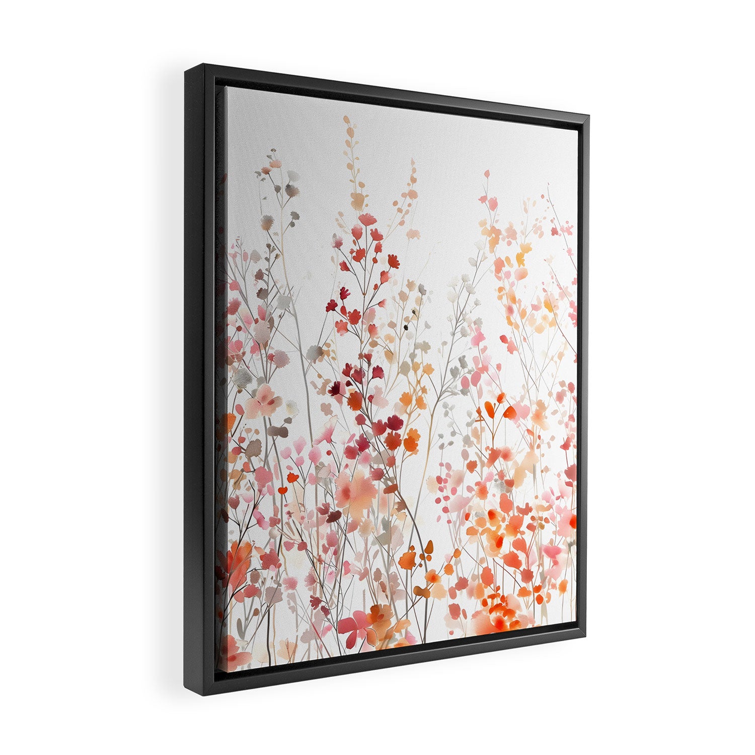Natureâs Floral Meadowscape Framed Canvas Print Gallery Image 2