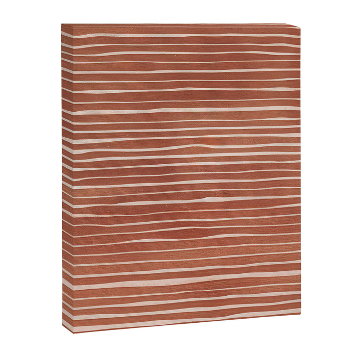 Nomad Terracotta Stripes Canvas Print Gallery Image 1