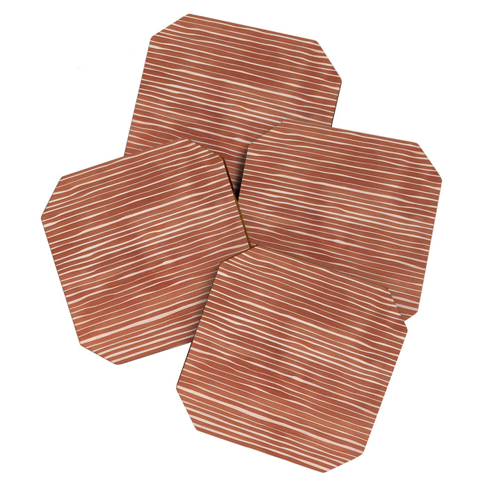 Nomad Terracotta Stripes Coaster Gallery Image 1