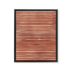Nomad Terracotta Stripes Framed Canvas Print Gallery Image 8