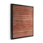 Nomad Terracotta Stripes Framed Canvas Print Gallery Image 2