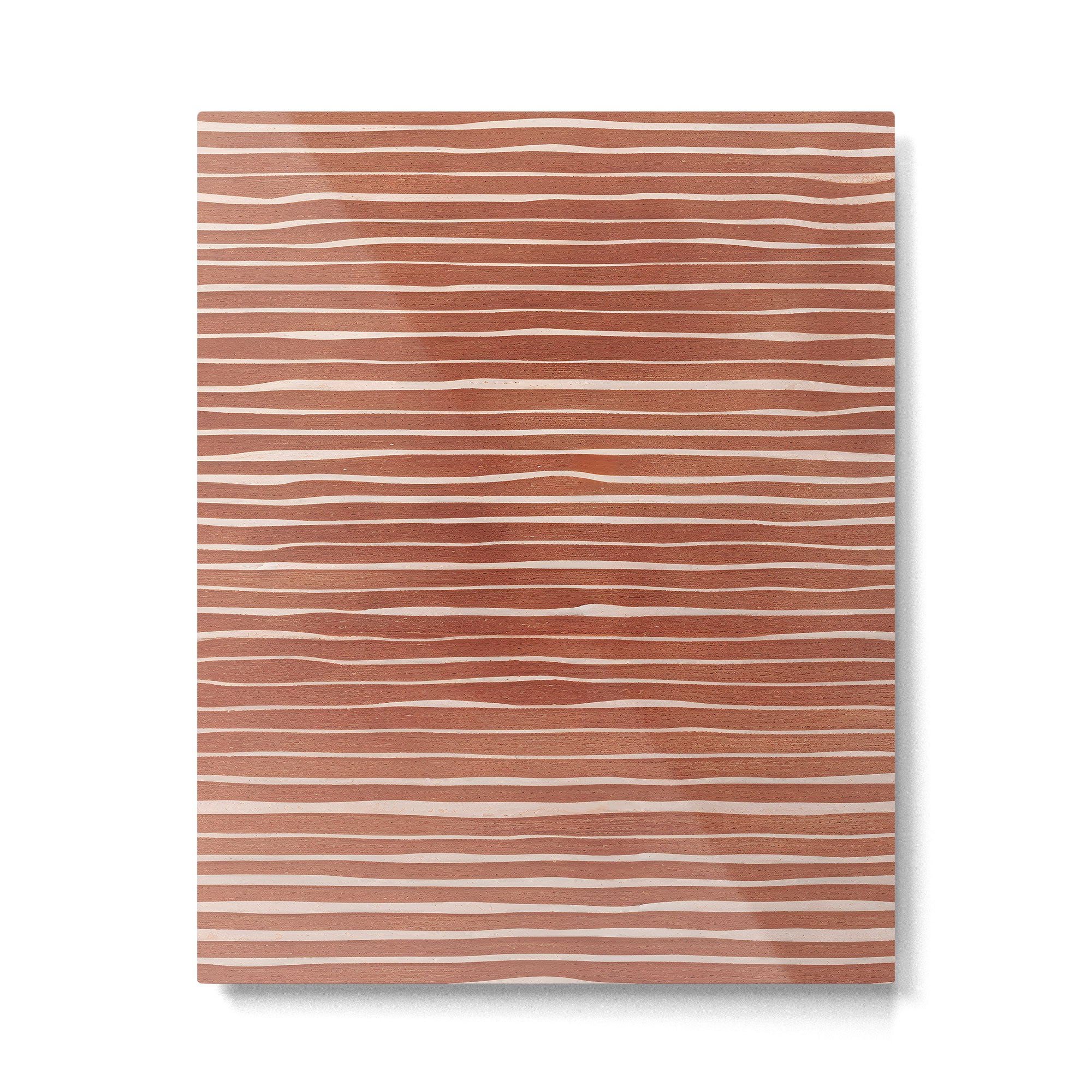 Nomad Terracotta Stripes Metal Print Gallery Image 6