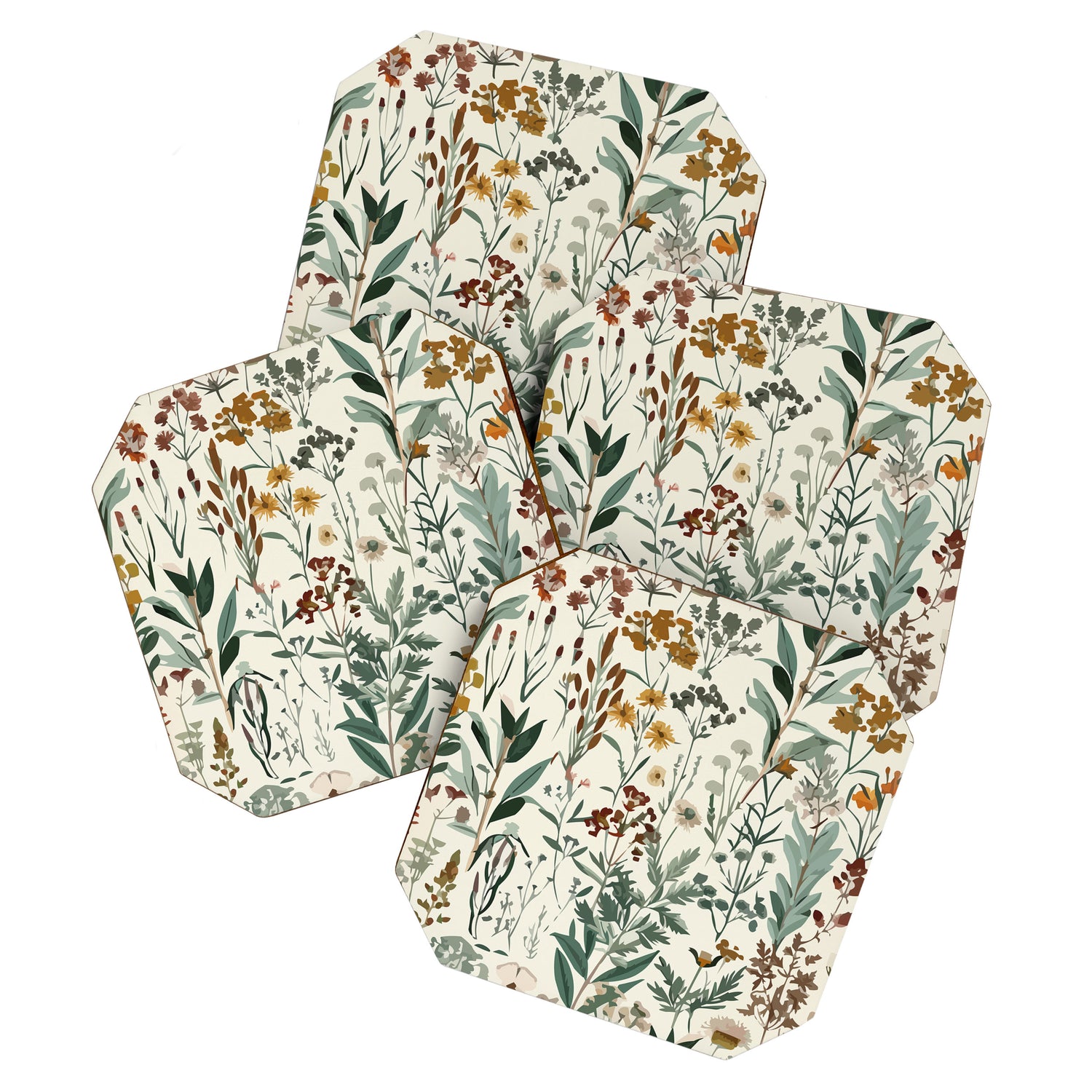 Nostalgic Wildflowers Floral Coaster Gallery Image 1