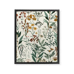 Nostalgic Wildflowers Floral Framed Canvas Print Gallery Image 8