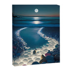 Ocean Moonlight Beach Prints Canvas Print Gallery Image 8