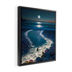 Ocean Moonlight Beach Prints Framed Canvas Print Gallery Image 2