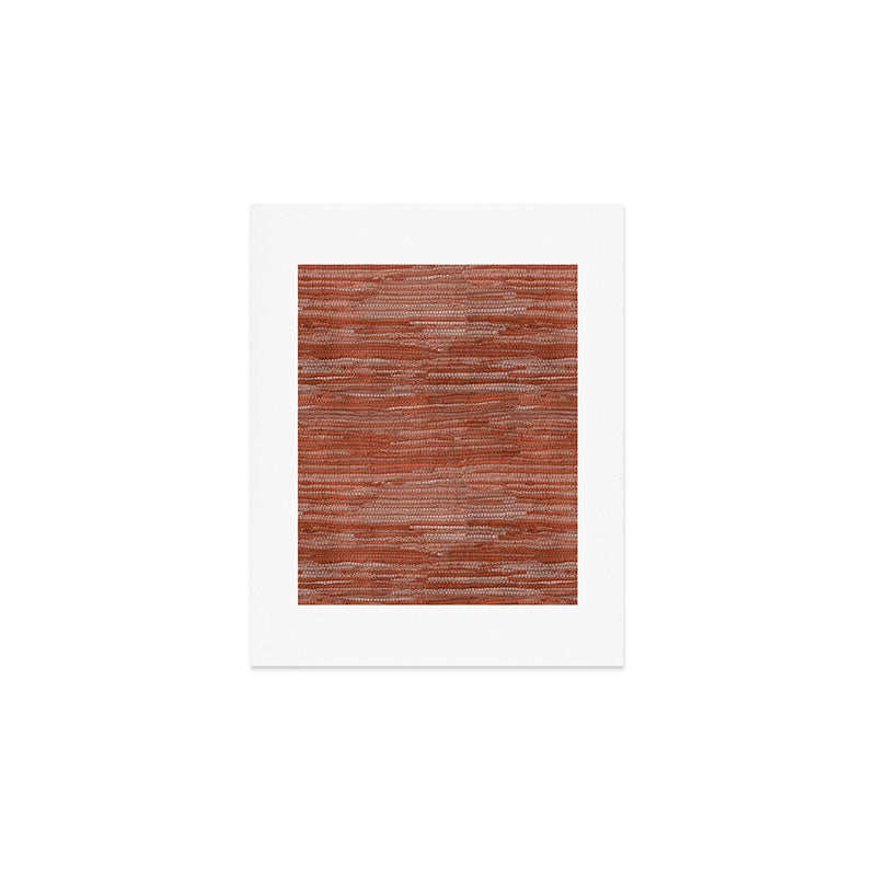 Old Market Textile in Faded Terracotta Art Print Gallery Image 1