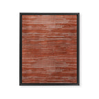 Old Market Textile in Faded Terracotta Framed Canvas Print Gallery Image 8