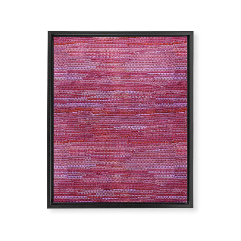 Old Market Textile in Pink Framed Canvas Print Gallery Image 8