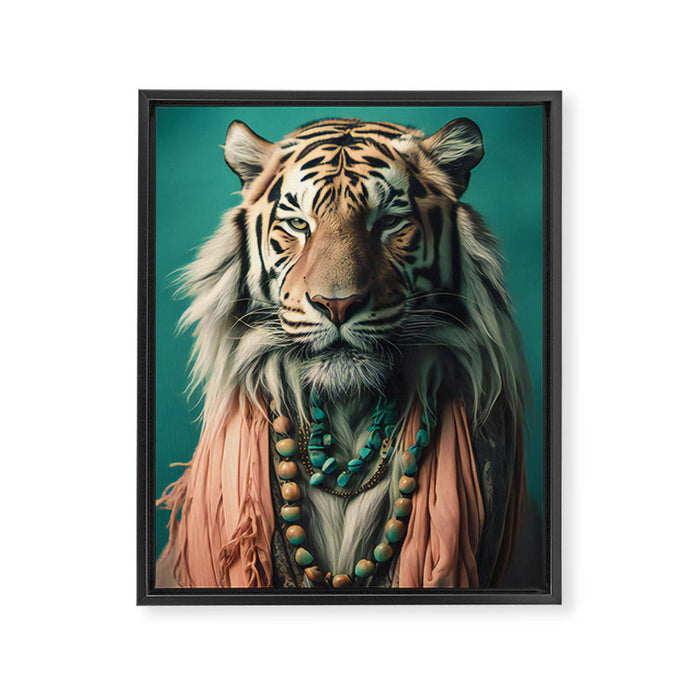 One Love, One World, A Vision of Unity, Tigers Art Framed Canvas Print Gallery Image 1